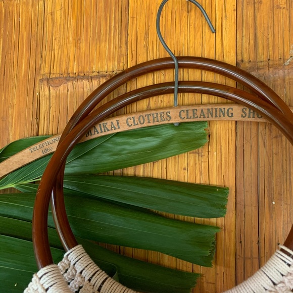 🐚SOLD🐚ROSE Vintage Macrame Woven Bag - Picture 3 of 6